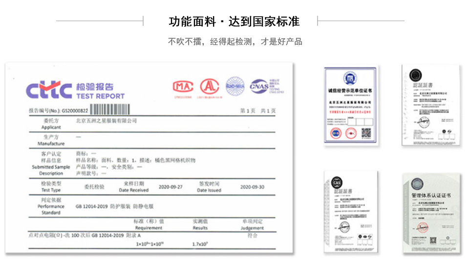 铁路反光工作服营业执照资质