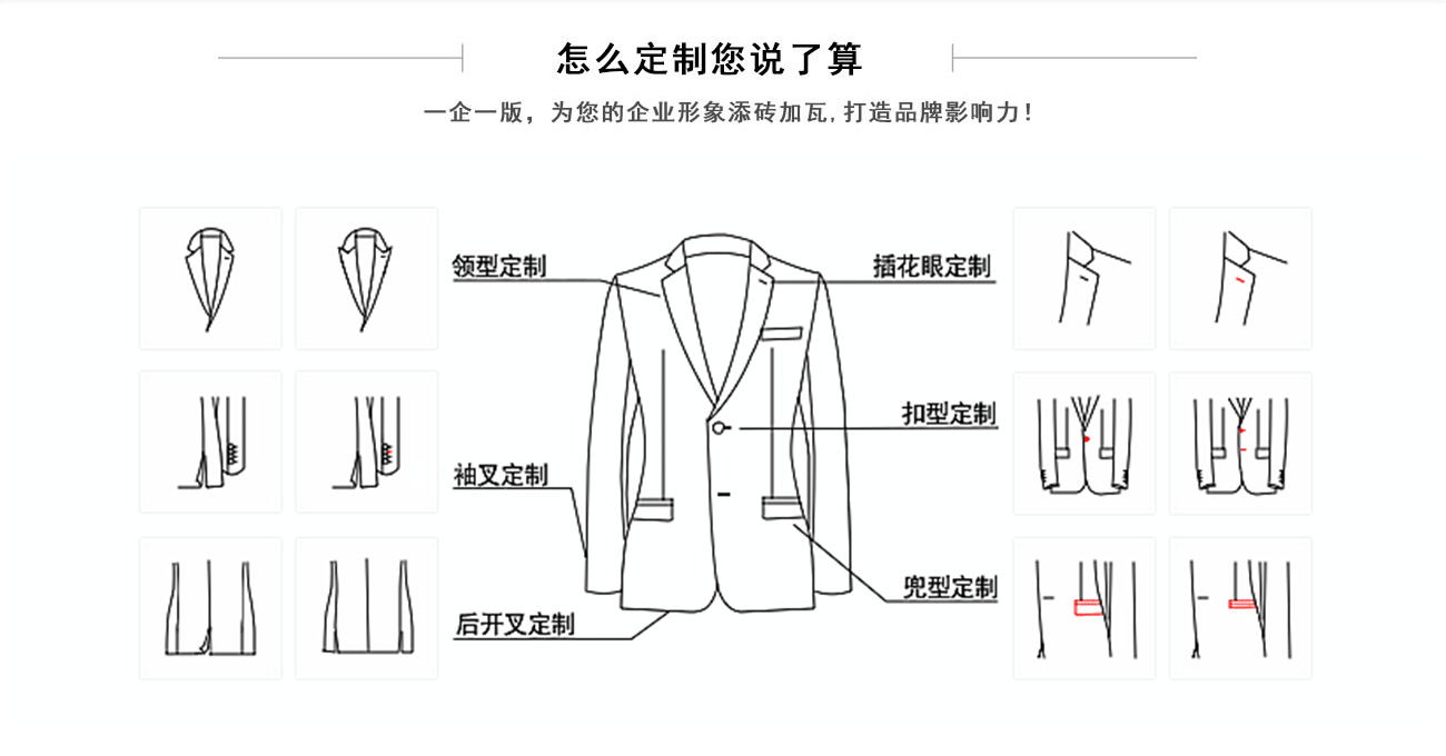 民生银行前台制服套装门襟类型可定制