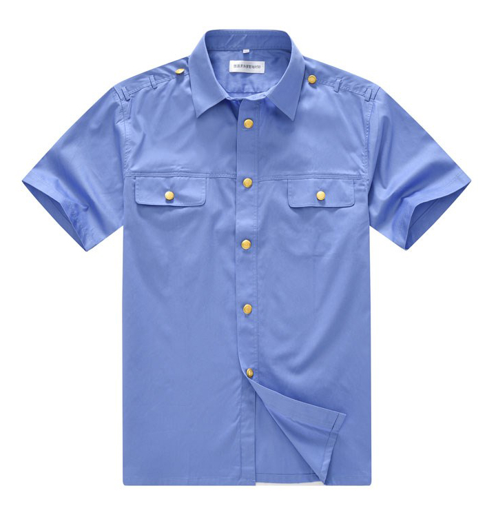 短袖铁路制服衬衫定制款式图片