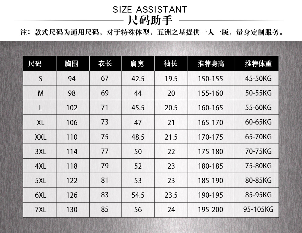 美的维修工夏季工作服—尺寸尺码